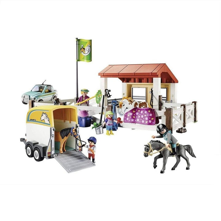 Playmobil פלימוביל 70325 חוות סוסים וקרונוע - 70325 - צעצועים ילדים ודרקונים