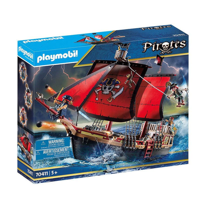 Playmobil פלימוביל 70411 ספינת פיראטים - 70411 - צעצועים ילדים ודרקונים