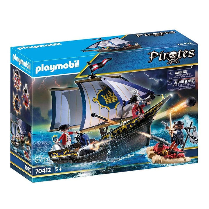 Playmobil פלימוביל 70412 ספינת חיילים בריטיים - 70412 - צעצועים ילדים ודרקונים