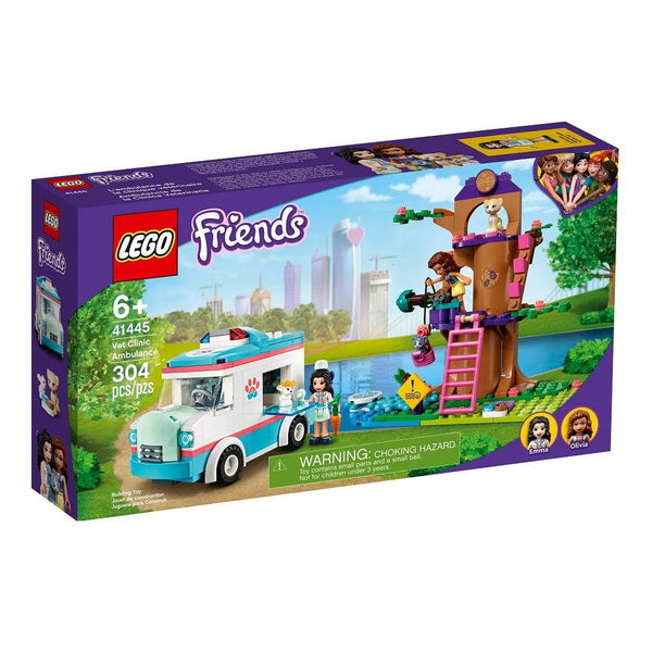 לגו חברות 41445 אמבולנס וטרינרי (LEGO 41445 Vet Clinic Ambulance Friends) - צעצועים ילדים ודרקונים