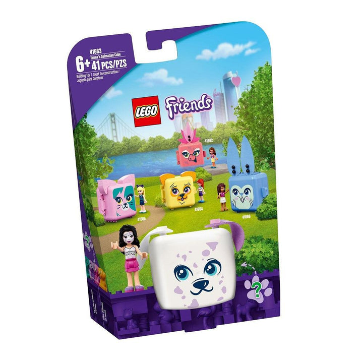 לגו חברות 41663 קוביית הדלמטי של אמה - Lego Friends 41663 Emma's Dalmatian Cube - צעצועים ילדים ודרקונים