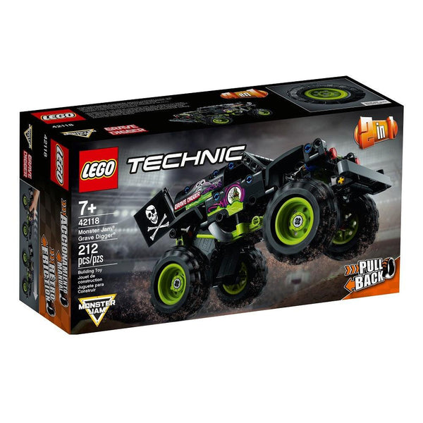 לגו טכניק 42118 רכב שטח מפלצתי - LEGO 42118 Monster Jam Grave Digger (Technic) - צעצועים ילדים ודרקונים