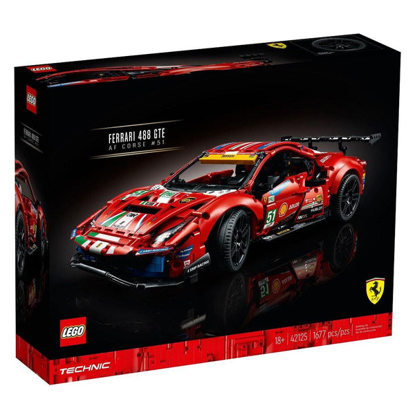 לגו טכניק פרארי 488 - LEGO 42125 Ferrari 488 (Technic) - צעצועים ילדים ודרקונים