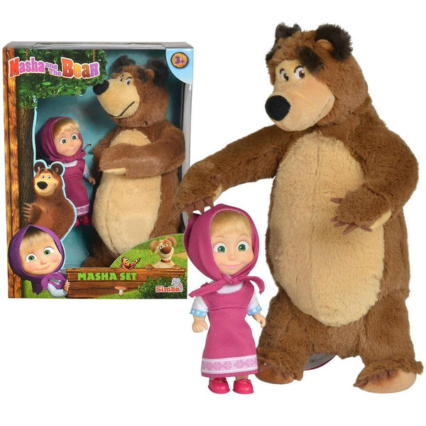 מאשה והדוב - סט בובות מאשה והדוב - צעצועים ילדים ודרקונים