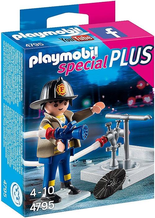 Playmobil פליימוביל כבאי וזרנוק מים 4795 - פליימוביל - צעצועים ילדים ודרקונים