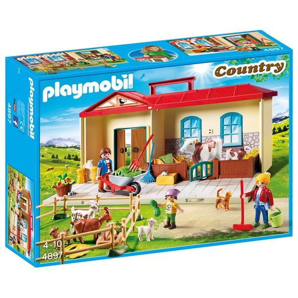 פליימוביל 4897 חווה מארז נשיאה - playmobil 4897 - צעצועים ילדים ודרקונים