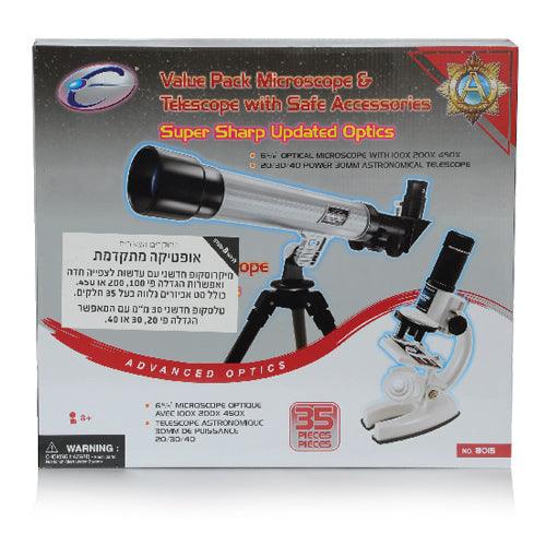 מיקרוסקופ + טלסקופ - צעצועים ילדים ודרקונים