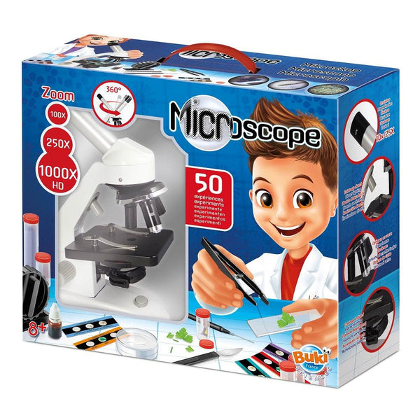 מיקרוסקופ 50 ניסויים מבית Buki france - צעצועים ילדים ודרקונים