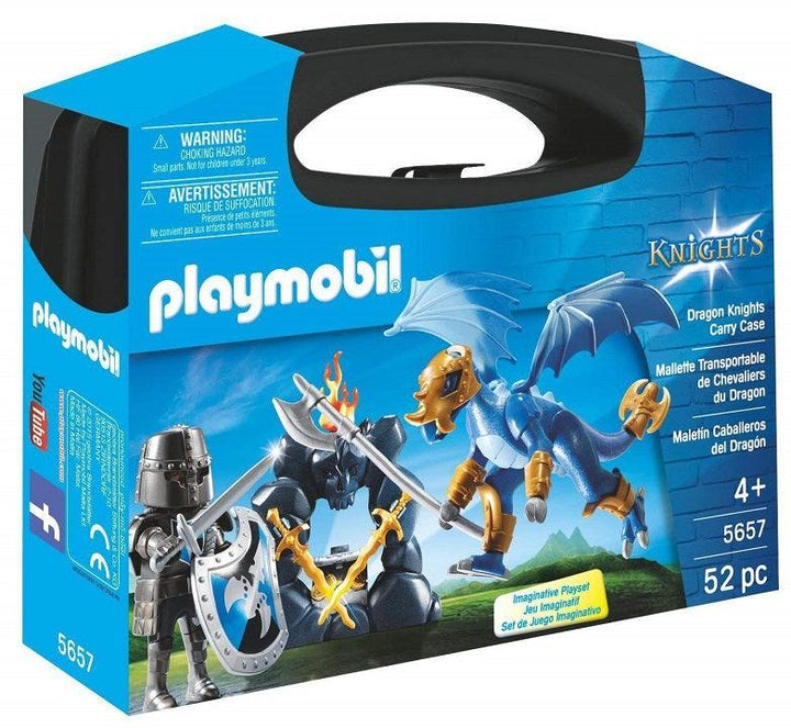 Playmobil פליימוביל 5657 מזוודת אבירי הדרקון - 5657 - צעצועים ילדים ודרקונים