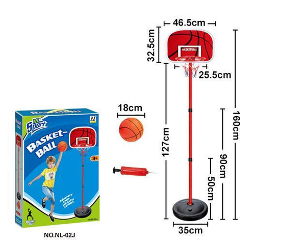 מתקן כדורסל לילדים כולל כדור - צעצועים ילדים ודרקונים