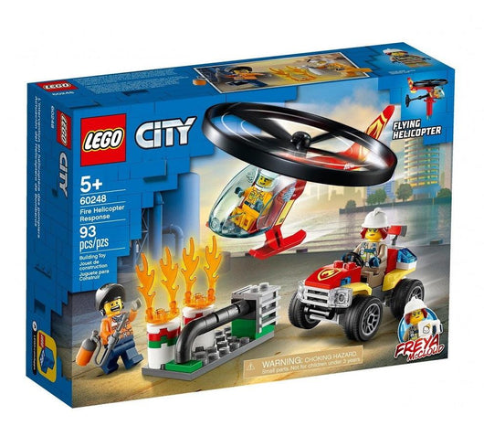 לגו 60248 הליקופטר כיבוי - Lego 60248 Fire Helicopter Response City - צעצועים ילדים ודרקונים