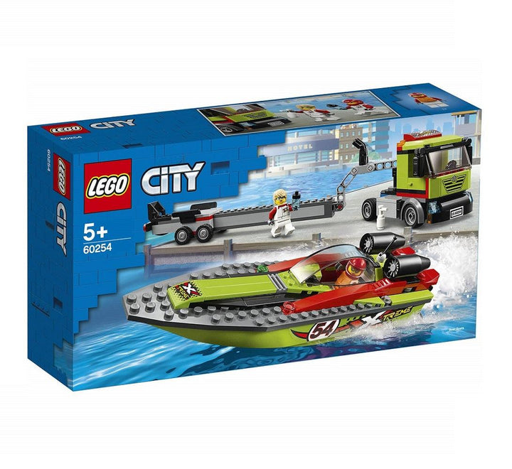 לגו 60254 סירת מירוץ - Lego 60254 Race Boat Transporter City - צעצועים ילדים ודרקונים