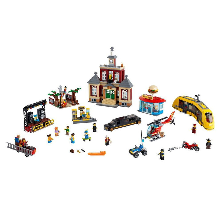 לגו סיטי 60271 הכיכר המרכזית (LEGO City 60271 Main Square) - צעצועים ילדים ודרקונים