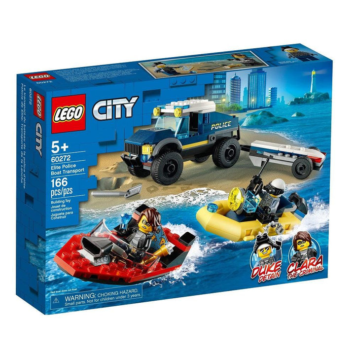לגו 60272 משאית סירת משטרה (LEGO 60272 Elite Police Boat Transport) - צעצועים ילדים ודרקונים