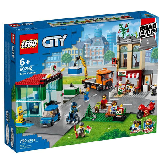 לגו סיטי 60292 מרכז העיר - LEGO 60292 Town Center (City) - צעצועים ילדים ודרקונים