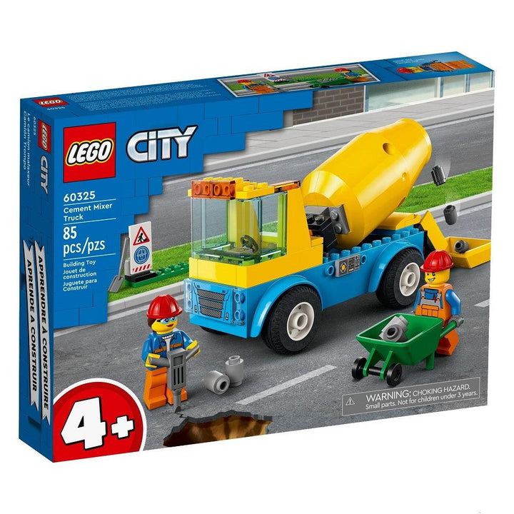 לגו סיטי 60325 מערבל בטון (LEGO City 60325 Cement Mixer Truck) - צעצועים ילדים ודרקונים