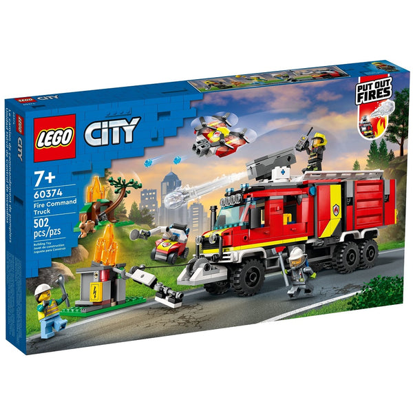 לגו סיטי 60374 משאית פיקוד כיבוי אש (Lego City 60374 Fire Command Truck)