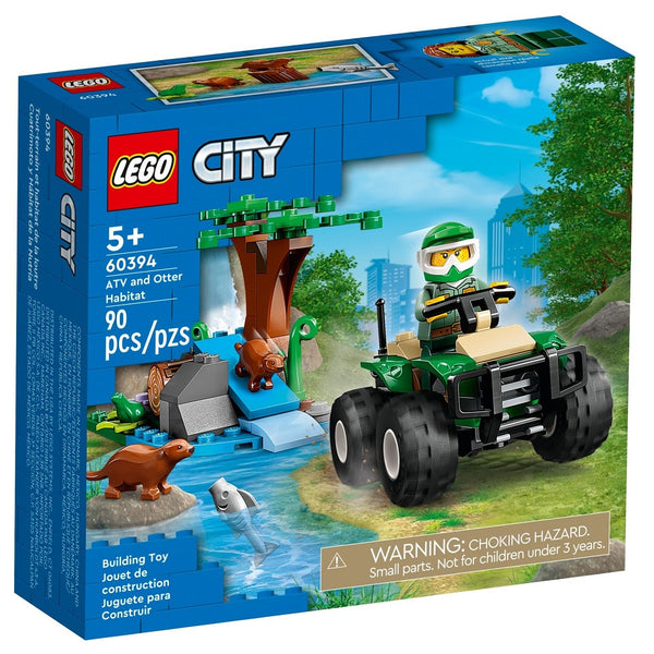 לגו סיטי טרקטורון ולוטרות (LEGO 60394 ATV and Otter Habitat)