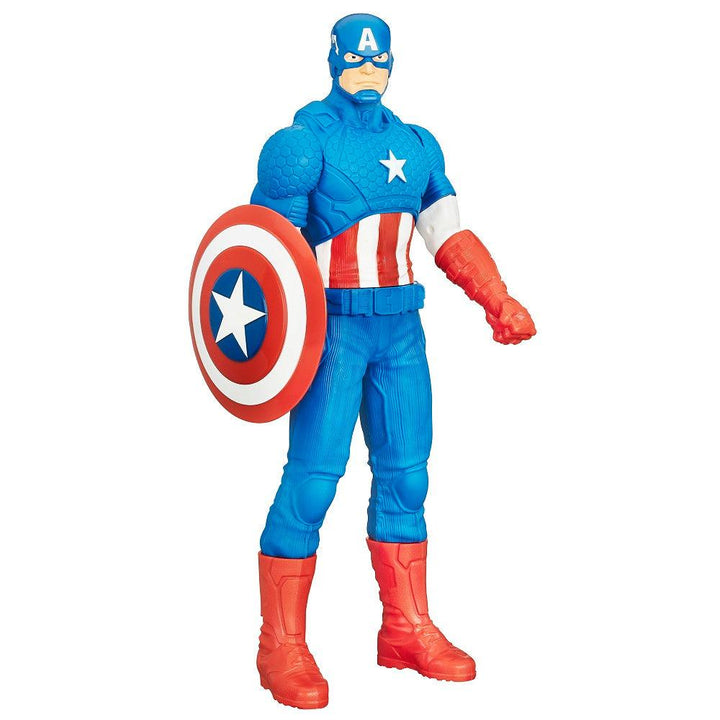 בובת קפטן אמריקה עם מגן בגובה כ-50 ס"מ - Hasbro - צעצועים ילדים ודרקונים