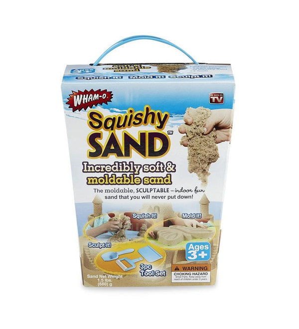 חול קינטי 680 גרם כולל 3 כלי עבודה - Squishy Sand - צעצועים ילדים ודרקונים