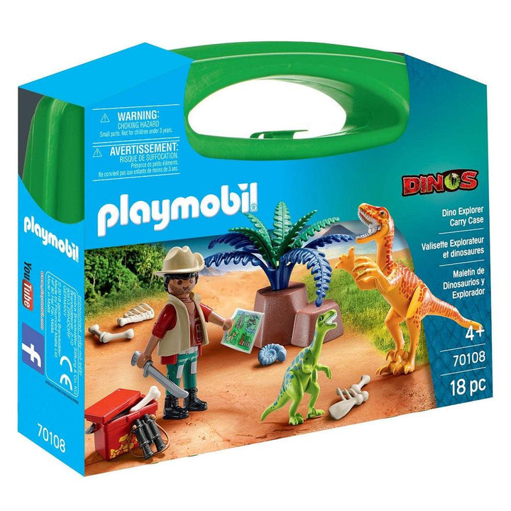 פליימוביל 70108 מזוודת חוקר הדינוזאורים - Playmobil 70108 - צעצועים ילדים ודרקונים