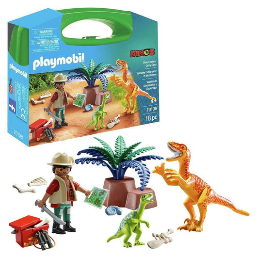 פליימוביל 70108 מזוודת חוקר הדינוזאורים - Playmobil 70108 - צעצועים ילדים ודרקונים