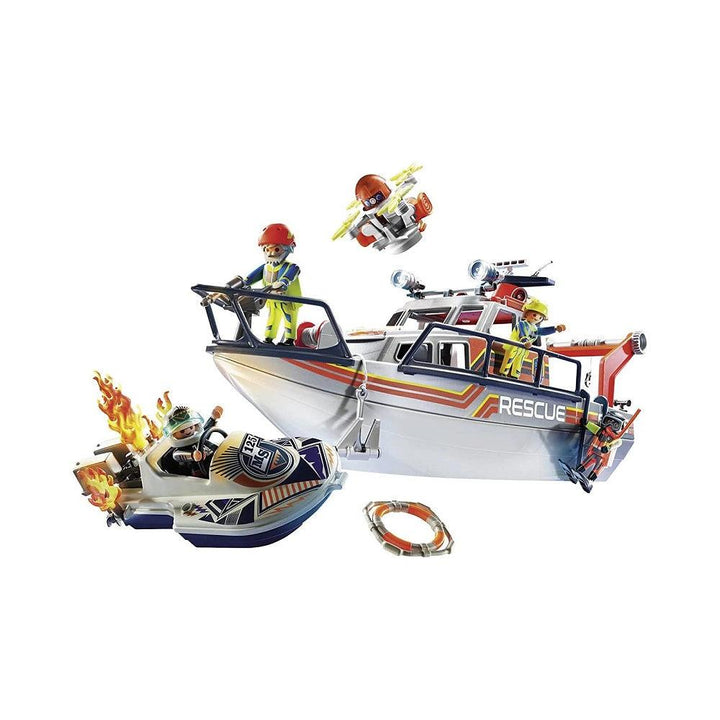 פליימוביל 70140 חילוץ והצלה ימי: אירוע חירום של אש - Playmobil - צעצועים ילדים ודרקונים