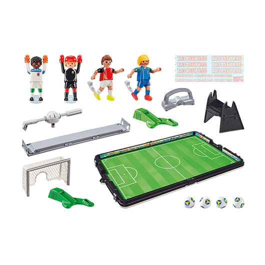 Playmobil פלימוביל 70244 מזוודת מגרש כדורגל ושחקנים - 70244 - צעצועים ילדים ודרקונים