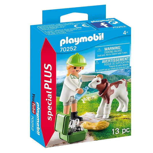 פליימוביל 70252 וטרינר עם עגל - Playmobil - צעצועים ילדים ודרקונים