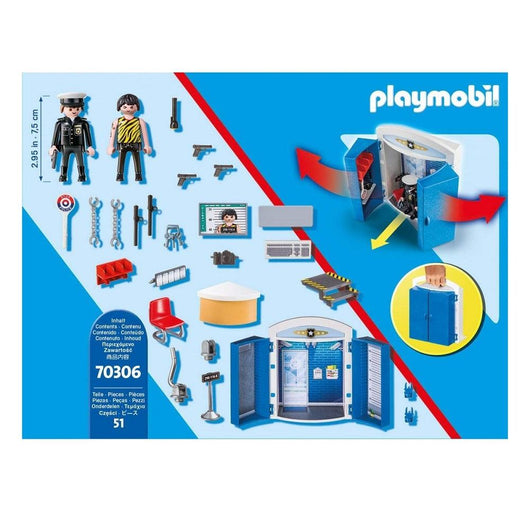 פליימוביל 70306 תחנת משטרה מארז נשיאה - Playmobil - צעצועים ילדים ודרקונים