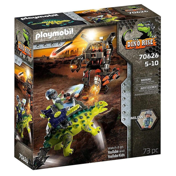 פליימוביל 70626 הרפתקאות הדינוזאורים: סאיצ'ניה הפלישה של הרובוט - Playmobil - צעצועים ילדים ודרקונים