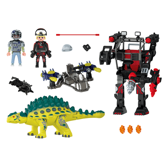 פליימוביל 70626 הרפתקאות הדינוזאורים: סאיצ'ניה הפלישה של הרובוט - Playmobil - צעצועים ילדים ודרקונים