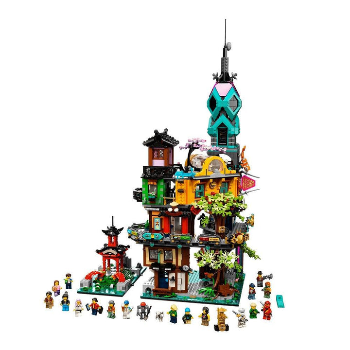 לגו 71741 נינג'גו גן העיר (Lego 71741 Ninjago City Gardens) - צעצועים ילדים ודרקונים