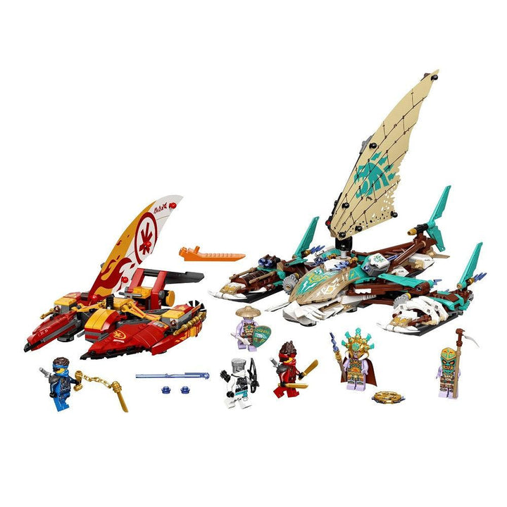 לגו נינג'גו 71748 הקרב הימי בסירות הקטמרן (LEGO 71748 Catamaran Sea Battle) - צעצועים ילדים ודרקונים