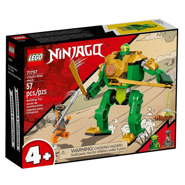 לגו נינג'גו 71757 הרובוט נינג'ה של לויד (LEGO 71757 Lloyd's Ninja Mech) - צעצועים ילדים ודרקונים