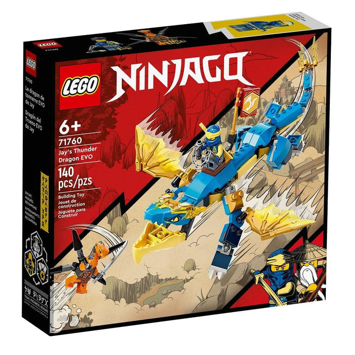 לגו נינג'גו 71760 דרקון הרעם של ג'אי (LEGO 71760 Jay's Thunder Dragon EVO) - צעצועים ילדים ודרקונים