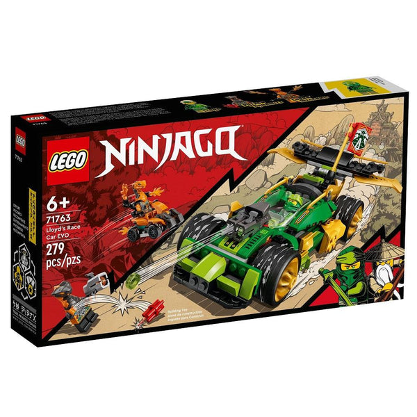 לגו נינג'גו 71763 מכונית המירוץ של לויד (LEGO 71763 Lloyd's Race Car EVO) - צעצועים ילדים ודרקונים