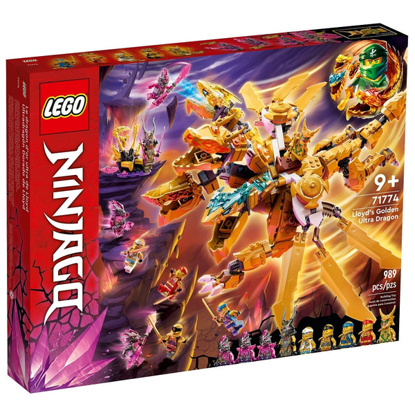 לגו נינג'גו 71774 דרקון האולטרה של לויד (LEGO 71774 Lloyd's Golden Ultra Dragon)
