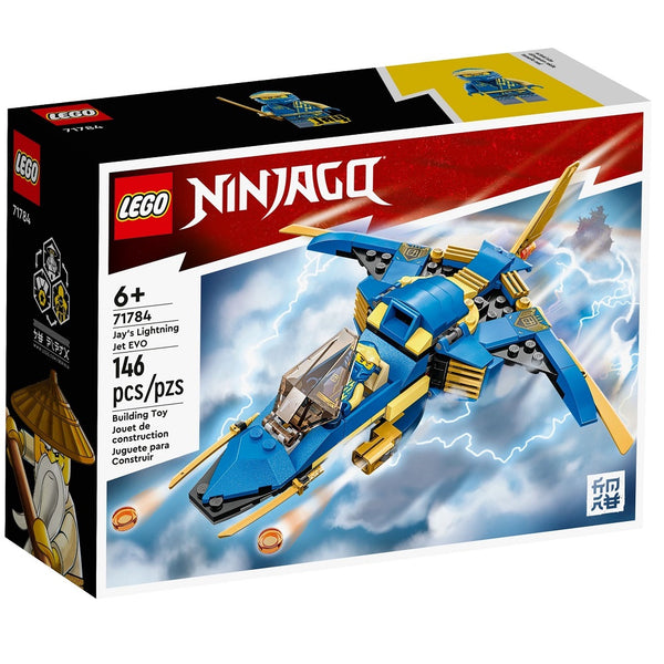 לגו נינג'גו מטוס ברק של ג'אי (LEGO 71784 Jay's Lightning Jet EVO)