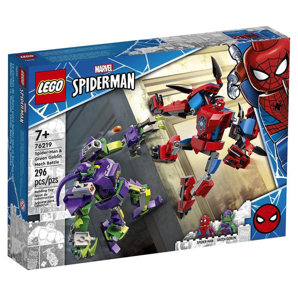 לגו ספיידרמן 76219 קרב הרובוטים (LEGO 76219 Spider-Man and Green Goblin Mech Battle) - צעצועים ילדים ודרקונים