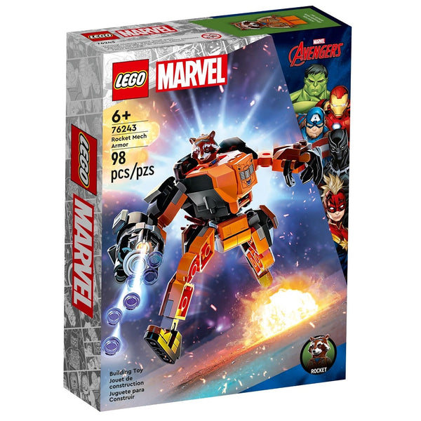 לגו הנוקמים השריון הרובוטי של רוקט (LEGO 76243 Rocket Mech Armor)