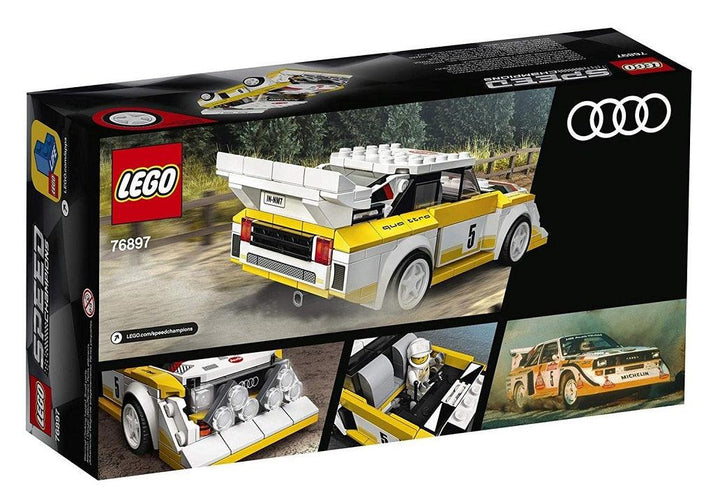 לגו 76897 אאודי 1985 ספורט קוואטרו אס 1 (LEGO 76897 1985 Audi Sport Quattro S1 Speed Champions) - צעצועים ילדים ודרקונים