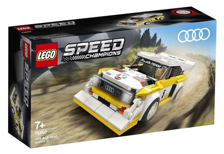 לגו 76897 אאודי 1985 ספורט קוואטרו אס 1 (LEGO 76897 1985 Audi Sport Quattro S1 Speed Champions) - צעצועים ילדים ודרקונים