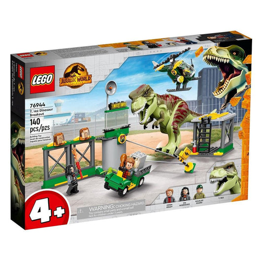 לגו 76944 הבריחה של טירקס (LEGO Jurassic World 76944 T. rex Dinosaur Breakout) - צעצועים ילדים ודרקונים