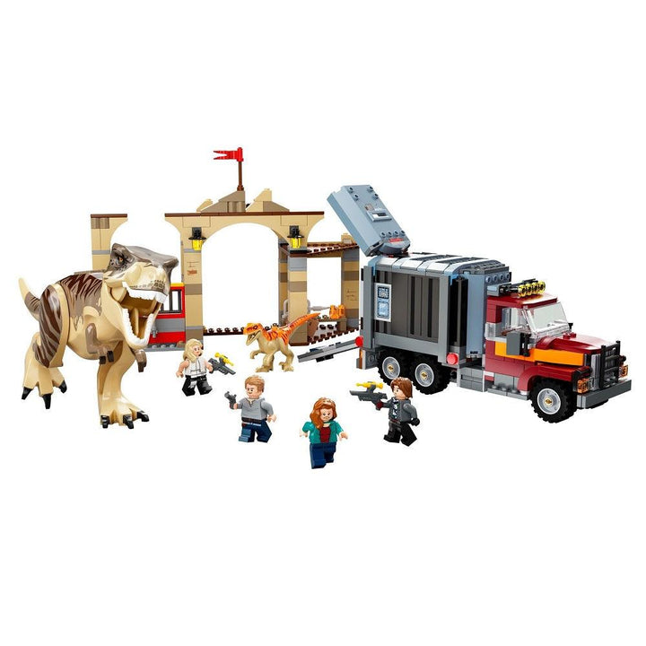 לגו 76948 בריחת הדינוזאורים (LEGO Jurassic World 76948 T. rex and Atrociraptor Dinosaur Breakout) - צעצועים ילדים ודרקונים