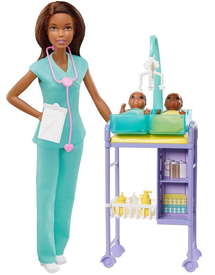 בובת ברבי רופאת תינוקות - Barbie Baby Doctor - צעצועים ילדים ודרקונים