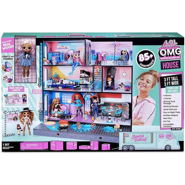 בית בובות מעץ לול 85+ הפתעות - LOL Surprise House - צעצועים ילדים ודרקונים
