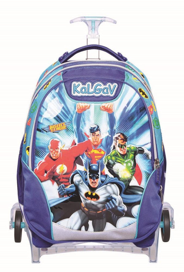תיק קל גב X-Bag Trolley - ליגת הצדק כחול/רויאל - צעצועים ילדים ודרקונים