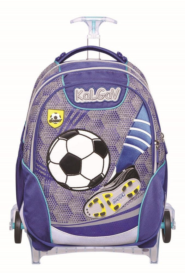 תיק קל גב X-Bag Trolley - כדורגל כחול - צעצועים ילדים ודרקונים