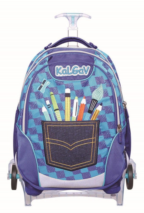 תיק קל גב X-Bag Trolley - עפרונות כחול - צעצועים ילדים ודרקונים